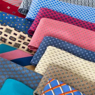 A collection of various neckties Foto stock