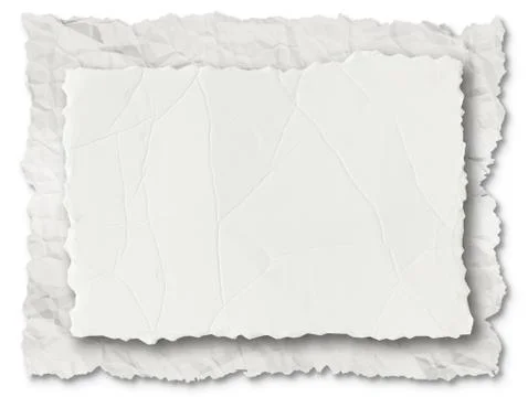 Collection of various  papers on white background. Stock Illustration