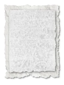 Collection of various  papers on white background. Stock-Illustration