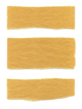 Collection of various pieces of note paper on white background Stock Photos