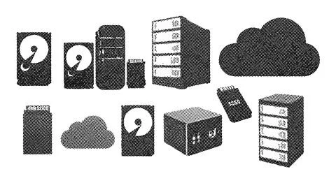 A collection of various three-dimensional geometric shapes and objects Stock Illustration