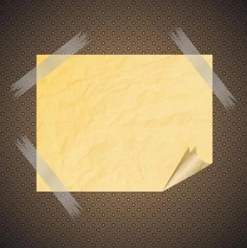 Collection of various white note papers, ready for your message. Vector illus Illustrazione stock