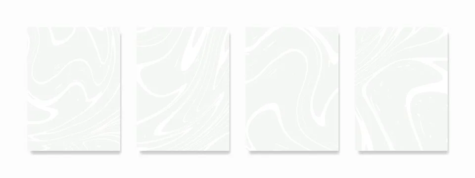 A collection of vector abstract marble wall art with organic shapes for pos.. Stock Illustration
