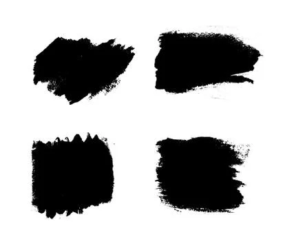 Collection of vector art brushes. Hand crafted custom grunge  with rough edge 스톡 일러스트