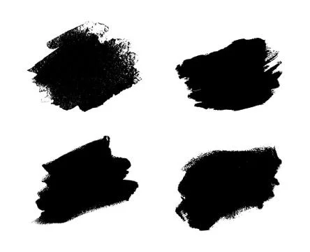Collection of vector art brushes. Hand crafted custom grunge brushes with rou Stock Illustration