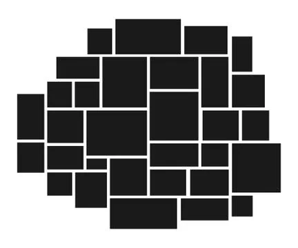 Collection of vector blank photo frames. Set of photos frame for your picture 스톡 일러스트