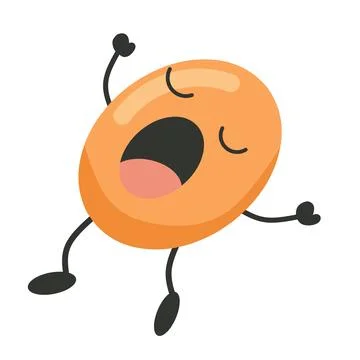 Collection of Vector Eggs. With Different Faces and Emotions. Stock-Illustration