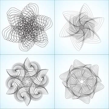 Collection of vector shapes Stock Illustration