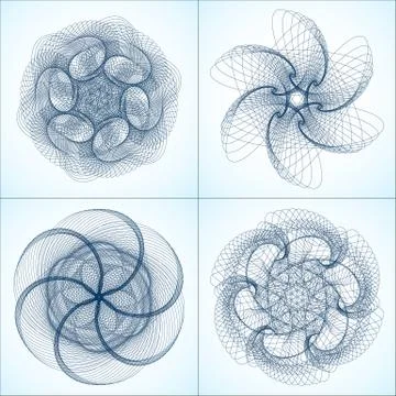 Collection of vector shapes Stock Illustration