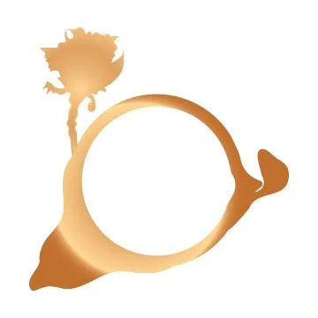 Collection vector stains of coffee Illustrazione stock