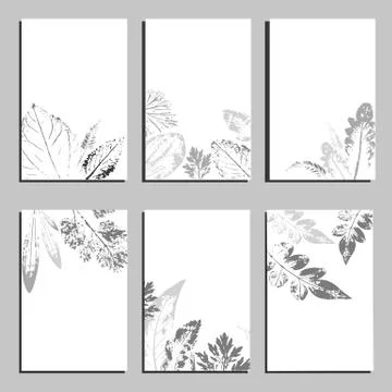 Collection of vector template label, visit cards, square greeting cards and b Stock Illustration