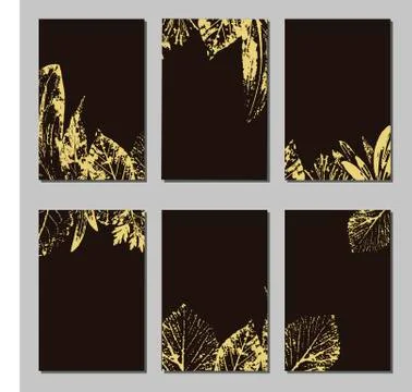 Collection of vector template label, visit cards, square greeting cards and b Stock Illustration