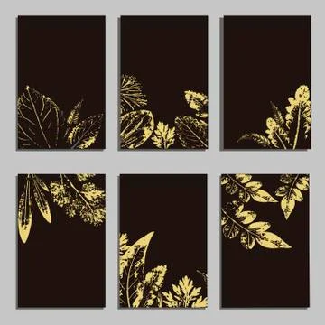 Collection of vector template label, visit cards, square greeting cards and b Stock Illustration