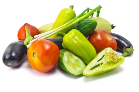 Collection of vegetables Stock Photos