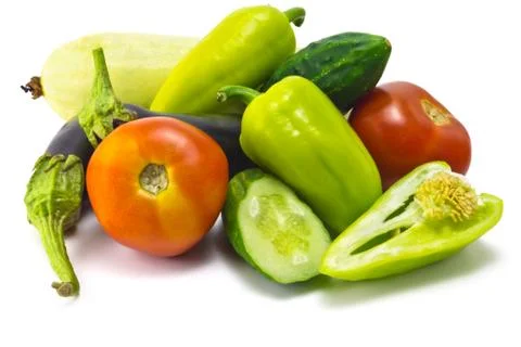 Collection of vegetables Stock Photos