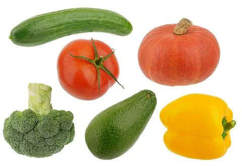 Collection of vegetables Stock Photos