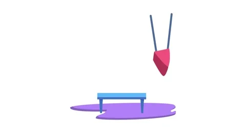 A collection of vibrant hanging objects arranged on a table, featuring dive.. Stock Footage 332349976