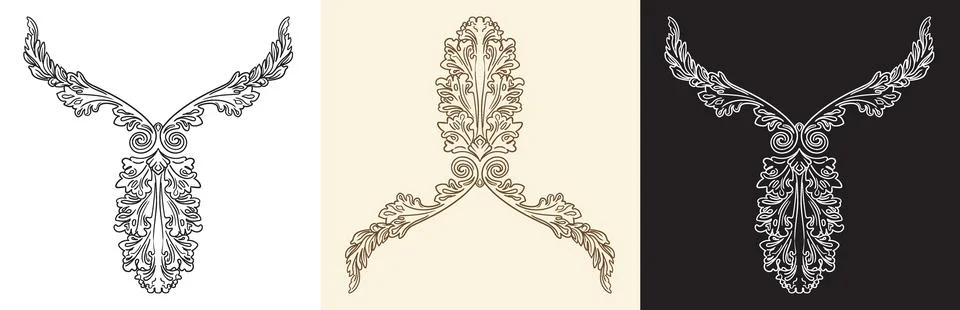 Collection of vintage elements for design vector illustration イラスト素材