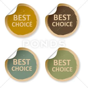 Collection vintage labels Stock Illustration