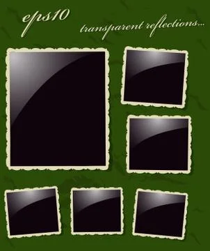 Collection of Vintage Photo Frames. Stock Illustration