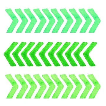 Collection of watercolor design elements isolated on white background. Set .. Stock Illustration