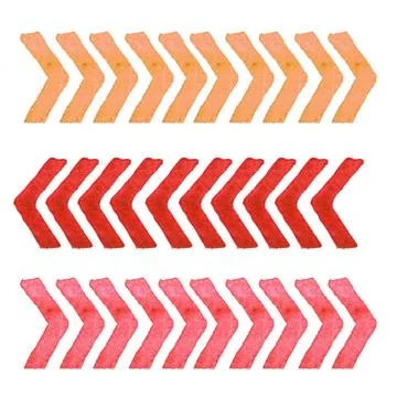 Collection of watercolor design elements isolated on white background. Set .. Stock Illustration