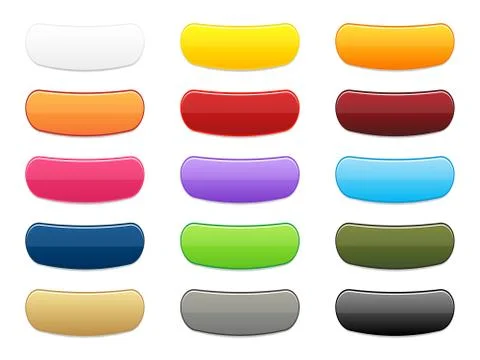 Collection of web buttons Stock Illustration