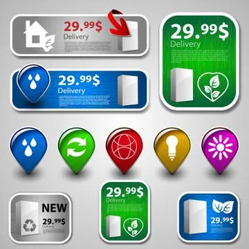 Collection Of Website Elements イラスト素材