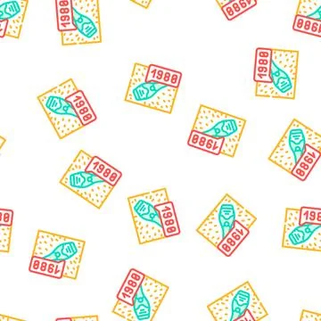 Collection wine vector seamless pattern Stock Illustration