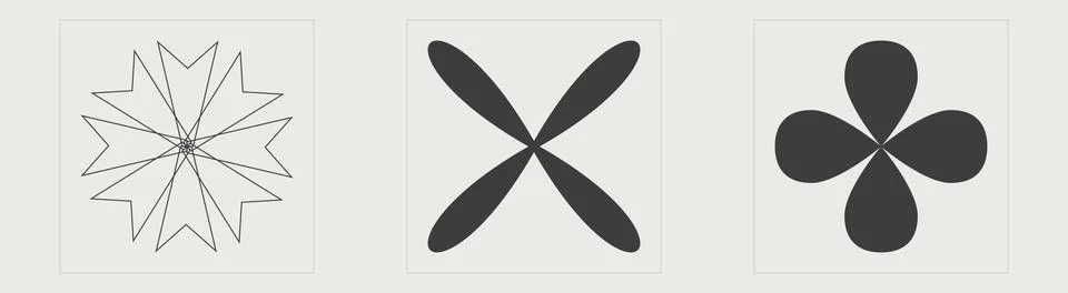 Collection of Y2K elements. Big collection of abstract graphic geometric symbols イラスト素材