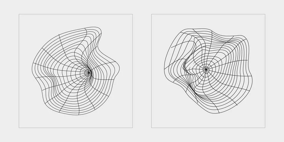 Collection of Y2K elements. Big collection of abstract graphic geometric symbols イラスト素材