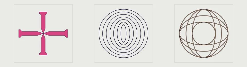 Collection of Y2K elements. Extraordinary Graphic Assets. Elements for graphic イラスト素材
