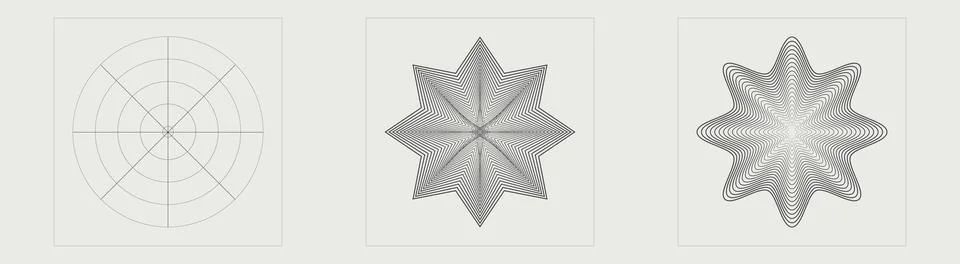 Collection of Y2K elements. Extraordinary Graphic Assets. Flat minimalist icons. Stock Illustration