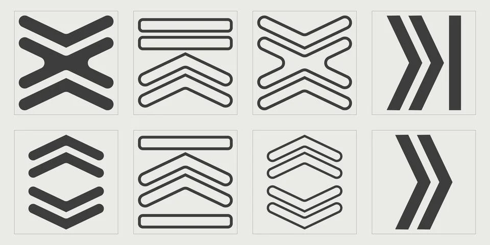 Collection of Y2K elements. Extraordinary Graphic Assets. Cyberpunk elements. Illustrazione stock