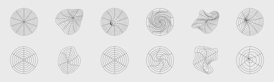 Collection of Y2K elements. Large set of retro objects for design. ornaments for Stock Illustration