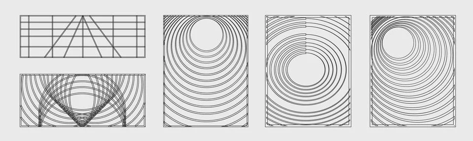 Collection of Y2K elements. Large set of retro objects for design. Frames Illustrazione stock