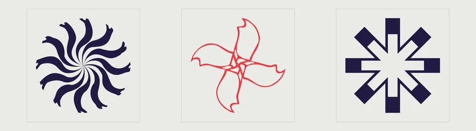 Collection of Y2K elements. Large set of retro objects for design. Elements for Stock Illustration