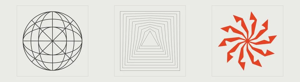 Collection of Y2K elements. Large set of retro objects for design. Cyberpunk 스톡 일러스트