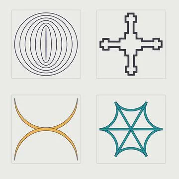 Collection of Y2K elements. Large set of retro objects for design. Flat Stock Illustration
