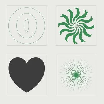 Collection of Y2K elements. Rave psychedelic retro futuristic set. Templates for Stock Illustration