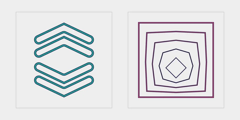 Collection of Y2K elements. Rave psychedelic retro futuristic set. Flat Stockillustratie