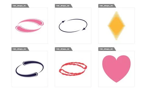 Collection of Y2K elements. Rave psychedelic retro futuristic set. Elements for Stock Illustration