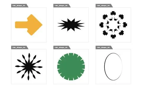 Collection of Y2K elements. Retro futuristic graphic ornaments. Modern abstract Stock Illustration