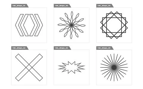 Collection of Y2K elements. Trendy geometric postmodern figures. Cyberpunk 스톡 일러스트