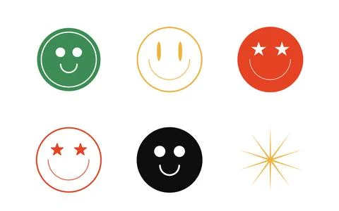 Collection of Y2K elements. Trendy geometric postmodern figures. Flat minimalist イラスト素材