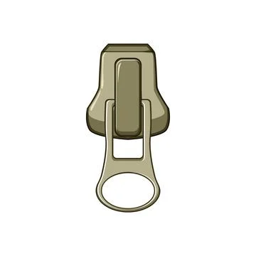 Collection zipper puller cartoon vector illustration Illustrazione stock