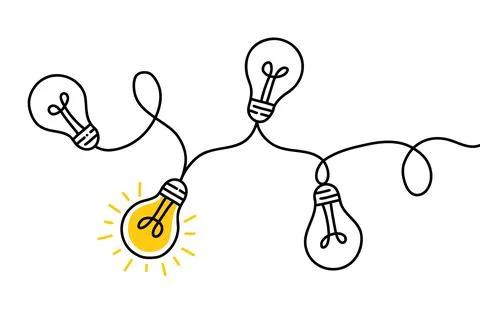 Collective intelligence or idea concept Stock Illustration