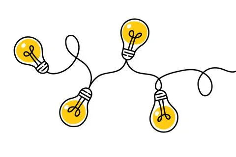 Collective intelligence or idea concept Illustrazione stock