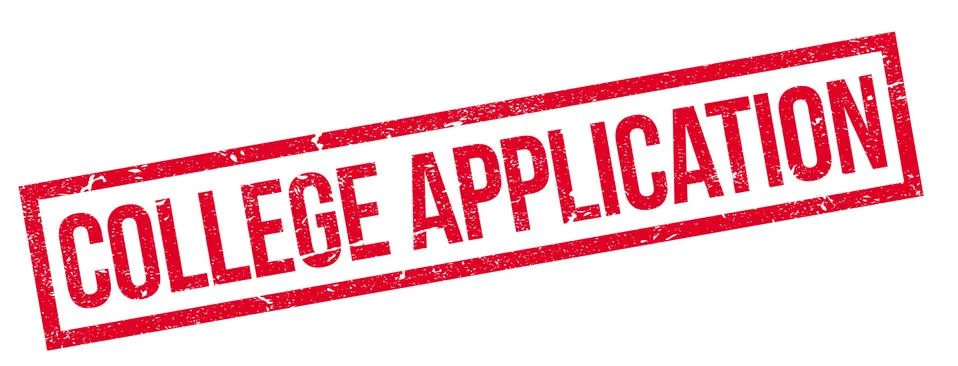College Application rubber stamp Stock Illustration