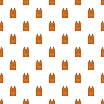 College backpack pattern seamless vector 库存插图